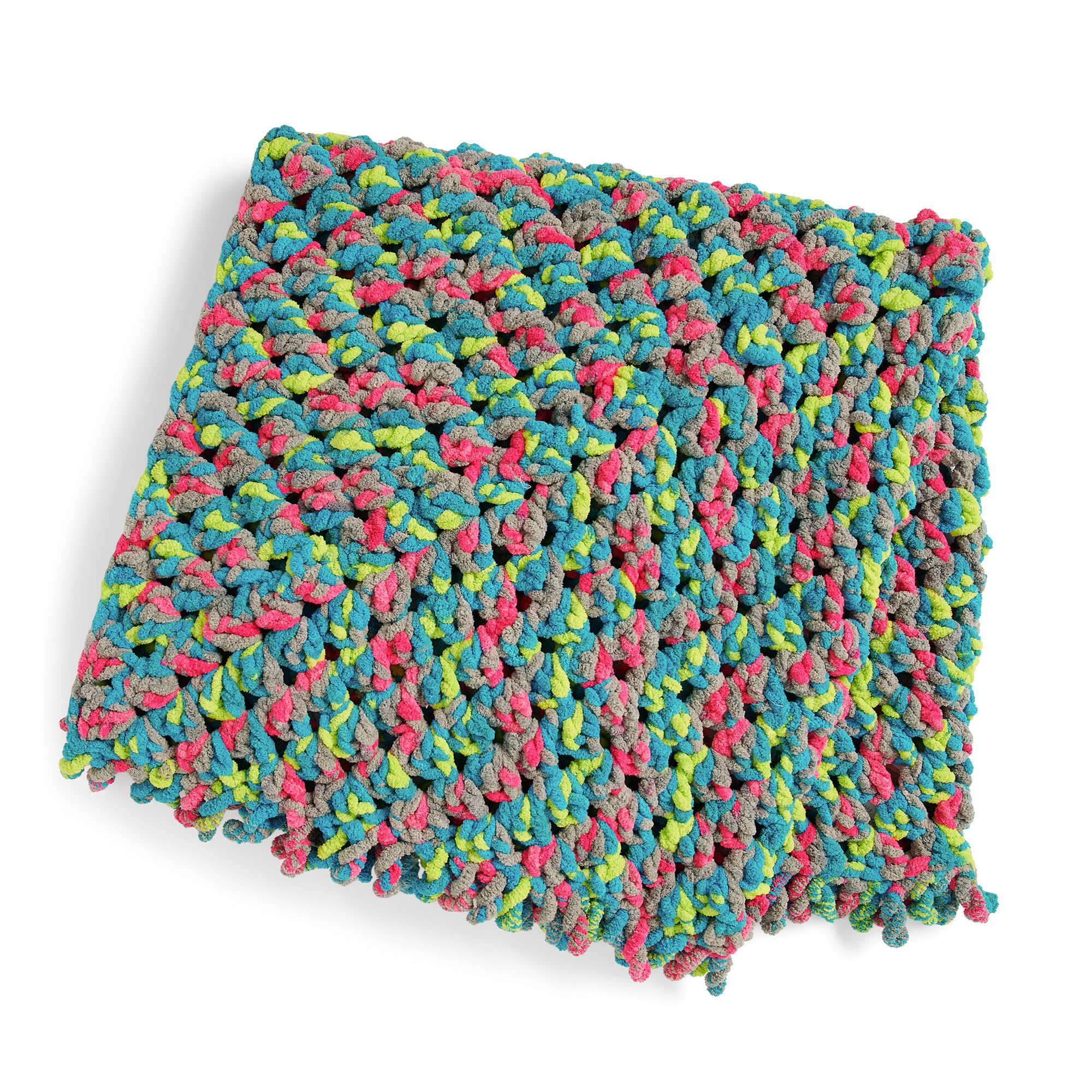 Free Bernat Granny Crochet Afghan With Twisted Fringe Pattern ...