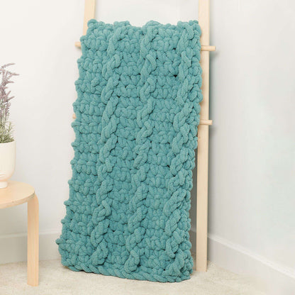 Bernat Blanket Extra Thick Mock Cable Crochet Blanket Crochet Blanket made in Bernat Blanket Extra Thick yarn