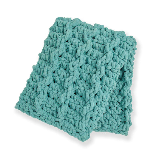 Crochet Blanket made in Bernat Blanket Extra Thick yarn