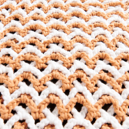 Bernat Lattice Crochet Blanket Crochet Blanket made in Bernat Forever Fleece yarn