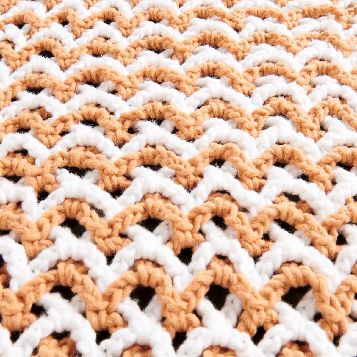 Crochet Blanket made in Bernat Forever Fleece yarn