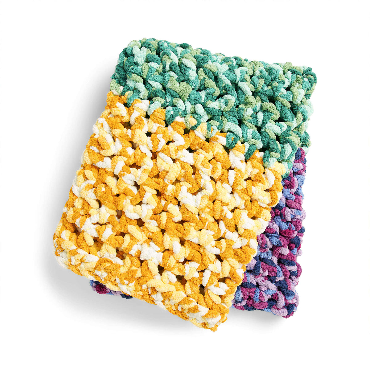 Crochet Blanket made in Bernat Blanket Extra Thick yarn