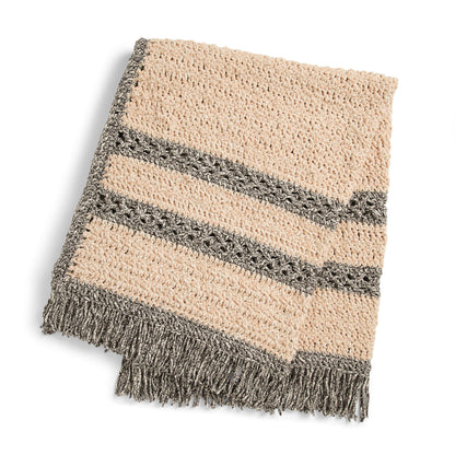 Bernat Chevron Bands Crochet Blanket Crochet Blanket made in Bernat Blanket Speckle yarn