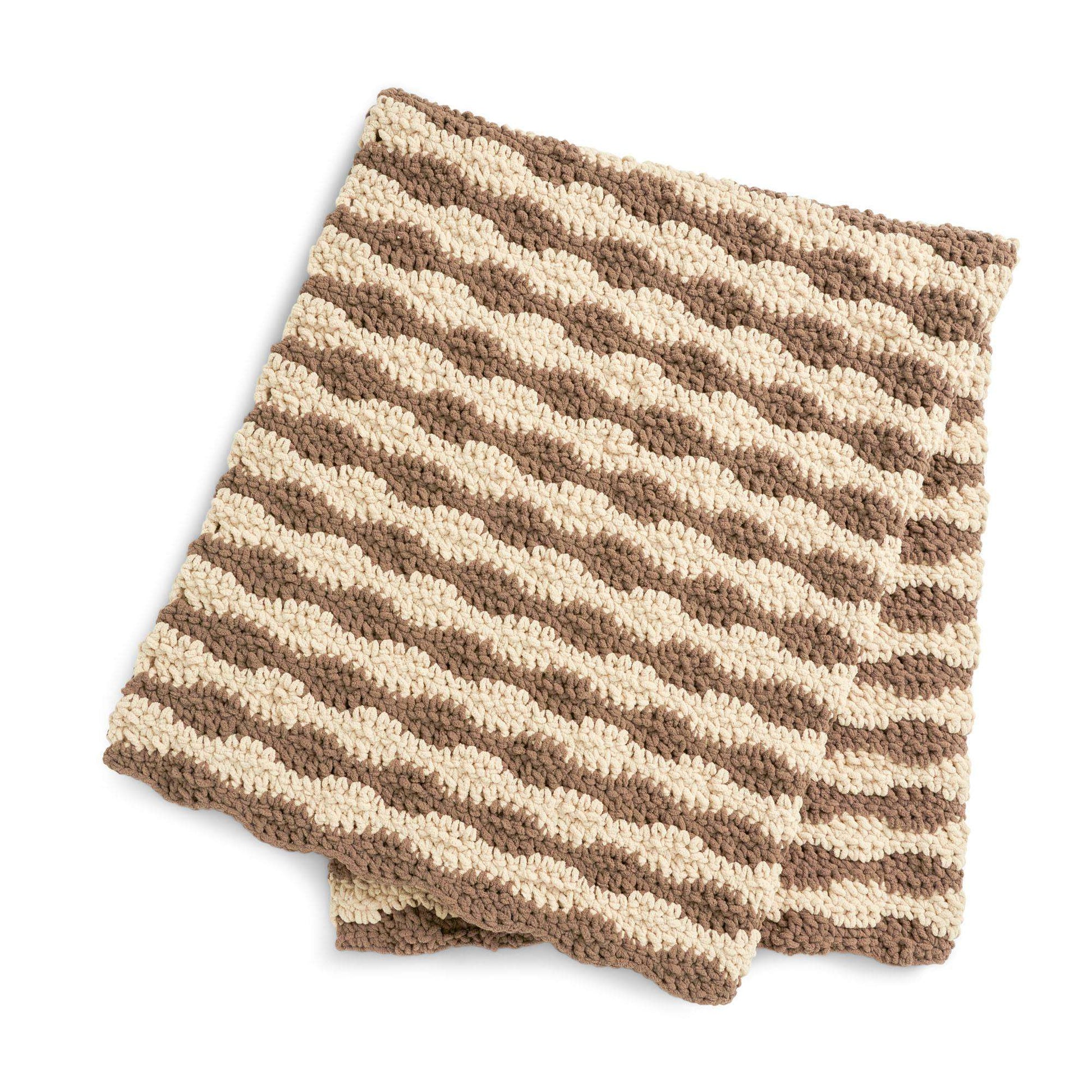 Free Bernat Calming Waves Crochet Blanket Pattern