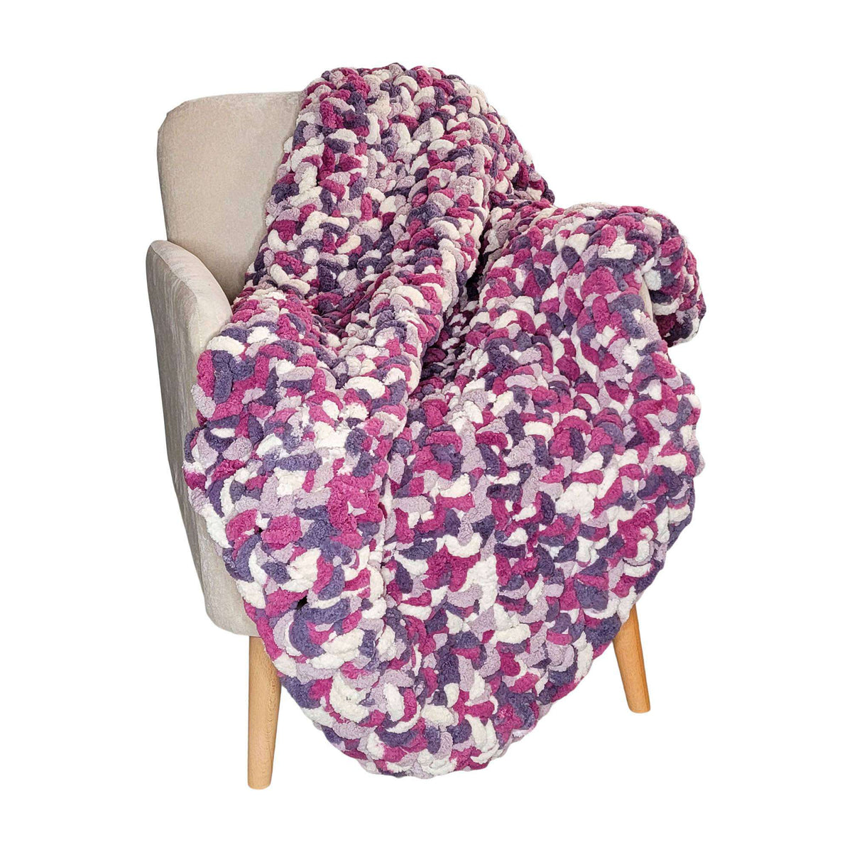 Crochet Blanket made in Bernat Blanket Big yarn