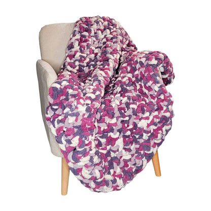 Bernat Crochet Big Mossy Corner Throw Crochet Blanket made in Bernat Blanket Big yarn