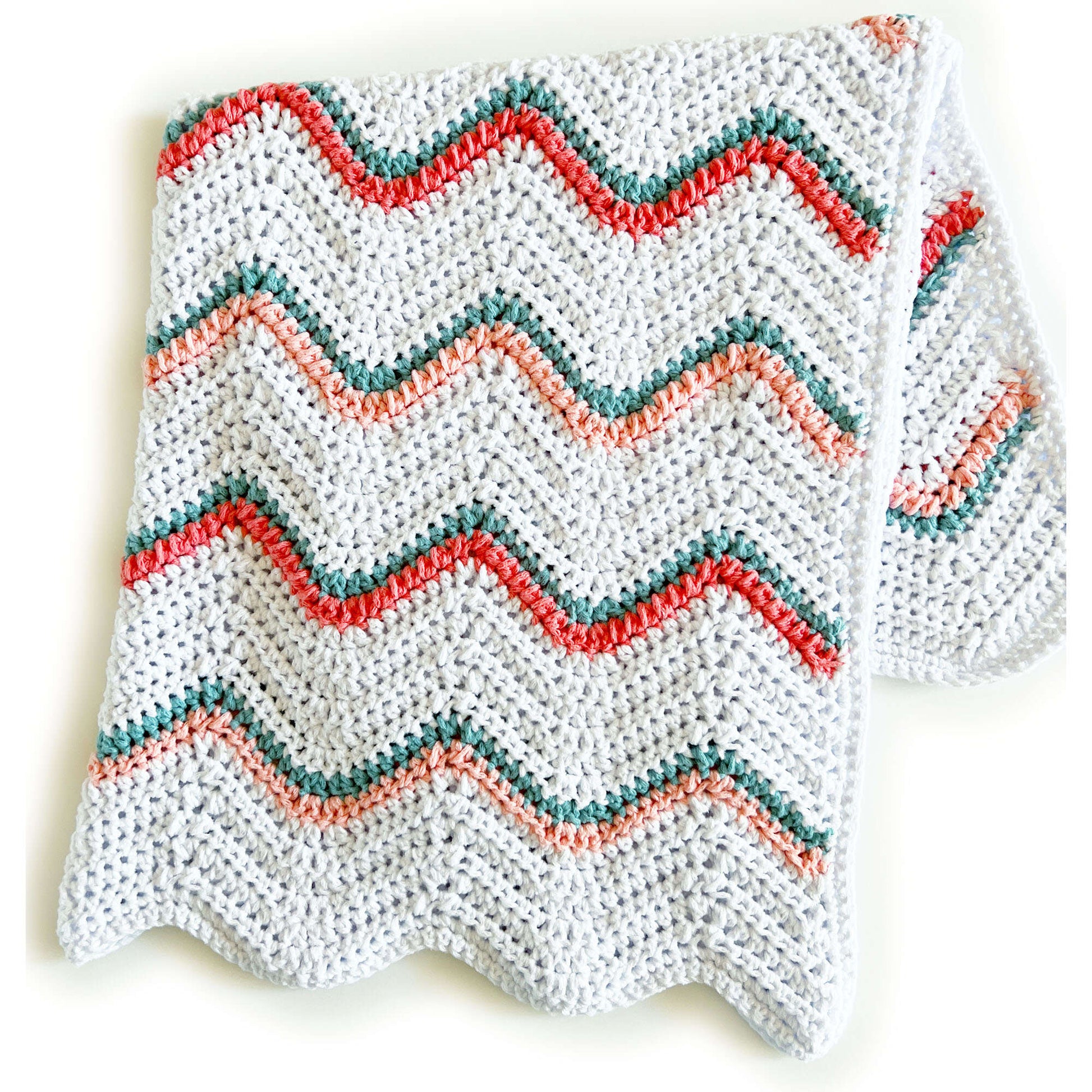 Free Bernat Crochet Tulip Ripple Blanket Pattern