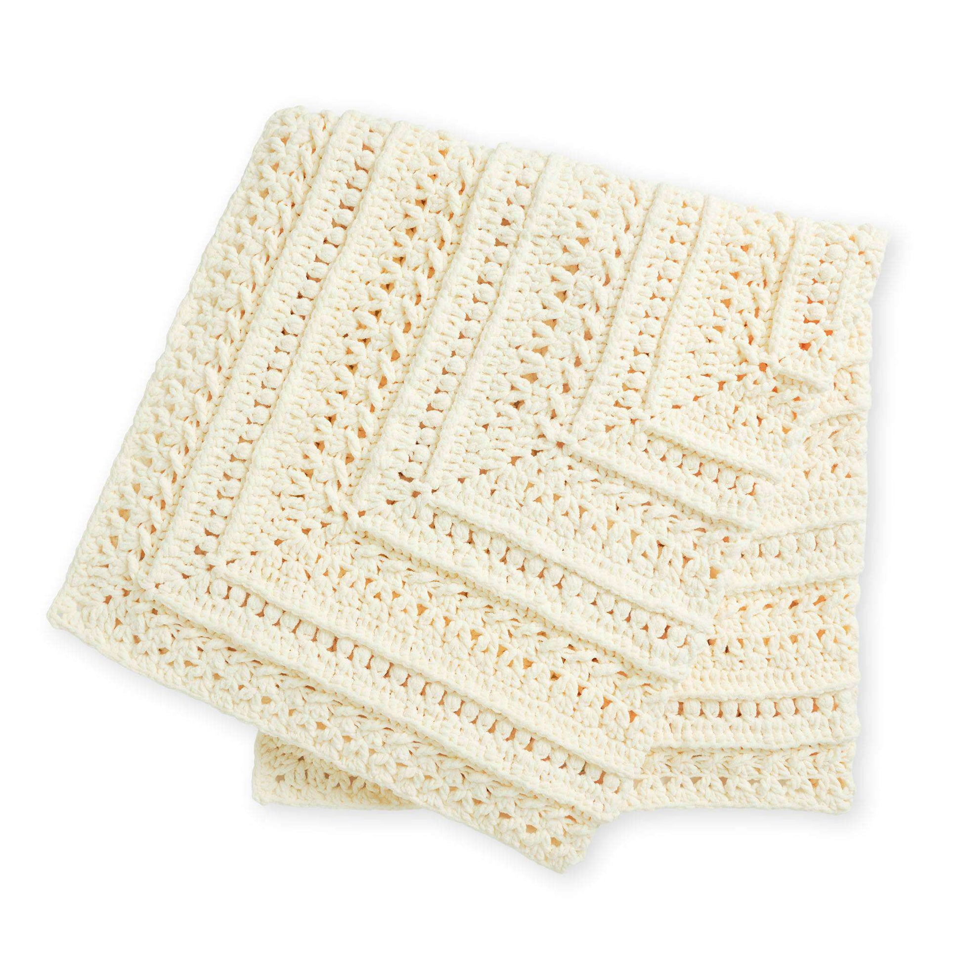 Free Bernat Study Of Snow Crochet Blanket Pattern