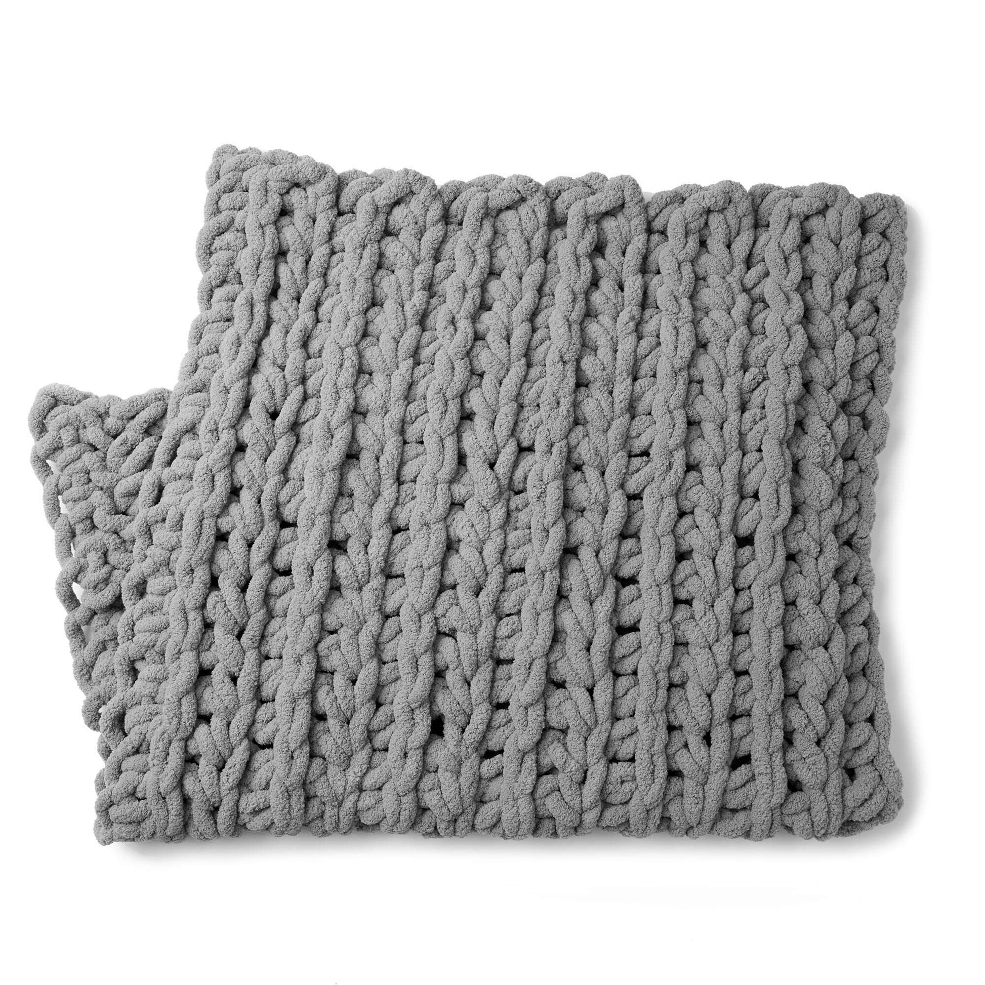 Bernat Big Ridge Crochet Throw Yarnspirations