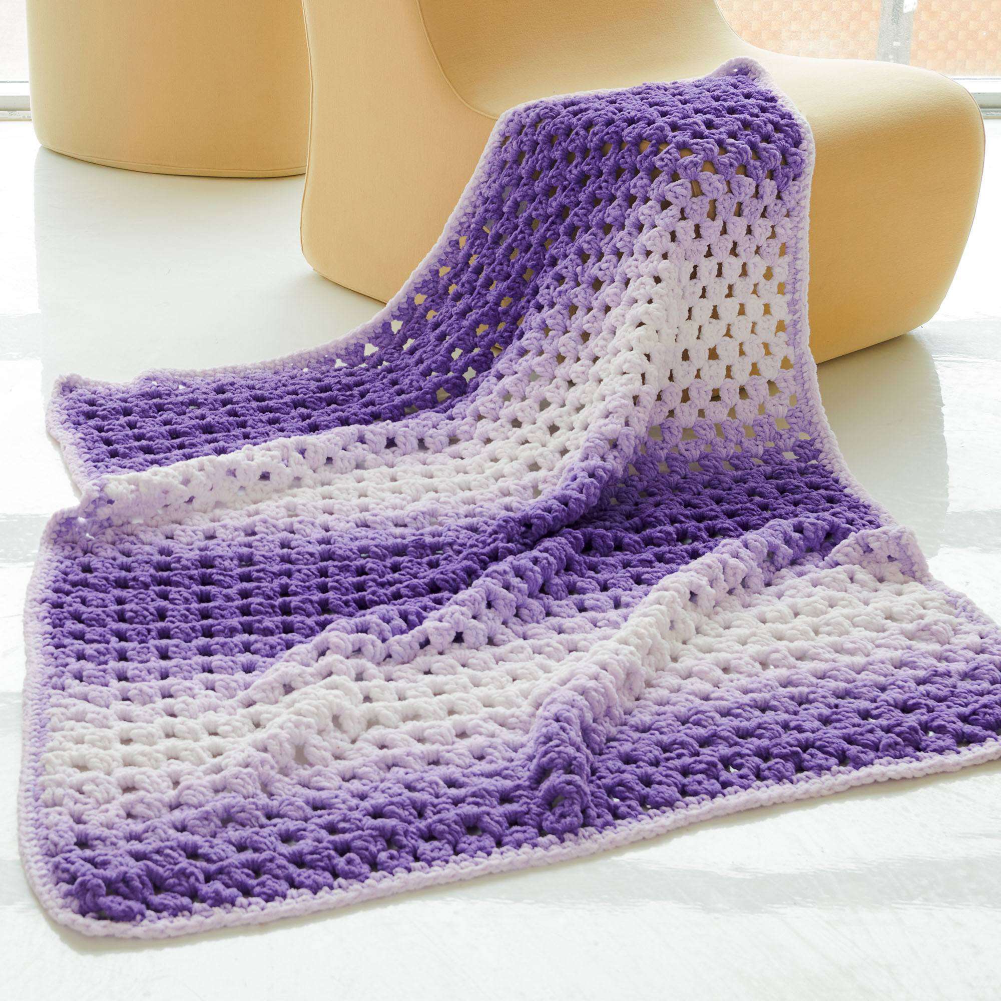 14+ Blanket Yarn Crochet Patterns Free Easy Bernat Granny Stitch Blanket Crochet Pattern | Yarnspirations
