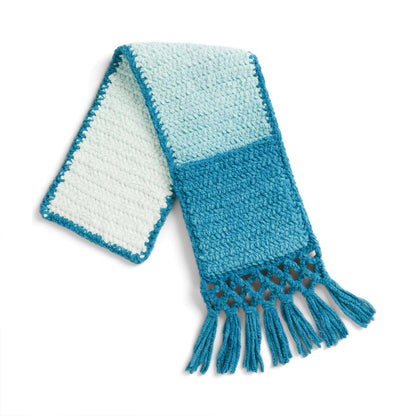 Bernat Crochet Slim Sofa Caddy Crochet Blanket made in Bernat Blanket Perfect Phasing yarn