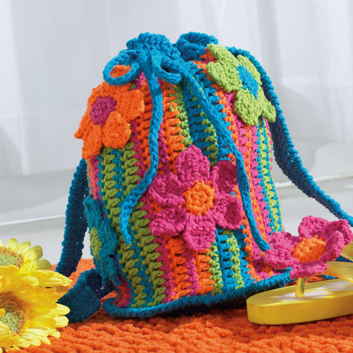 Crochet Bag made in Bernat Handicrafter Cotton yarn
