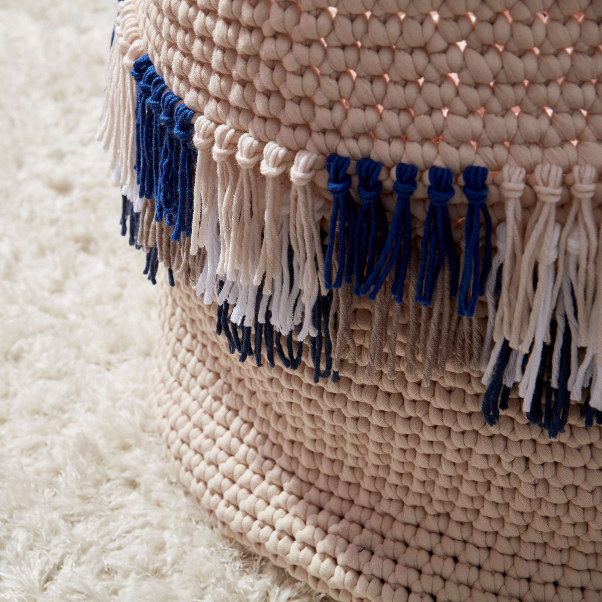 Crochet Basket made in Bernat Maker Big yarn