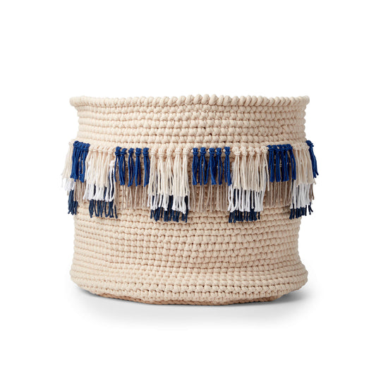 Crochet Basket made in Bernat Maker Big yarn