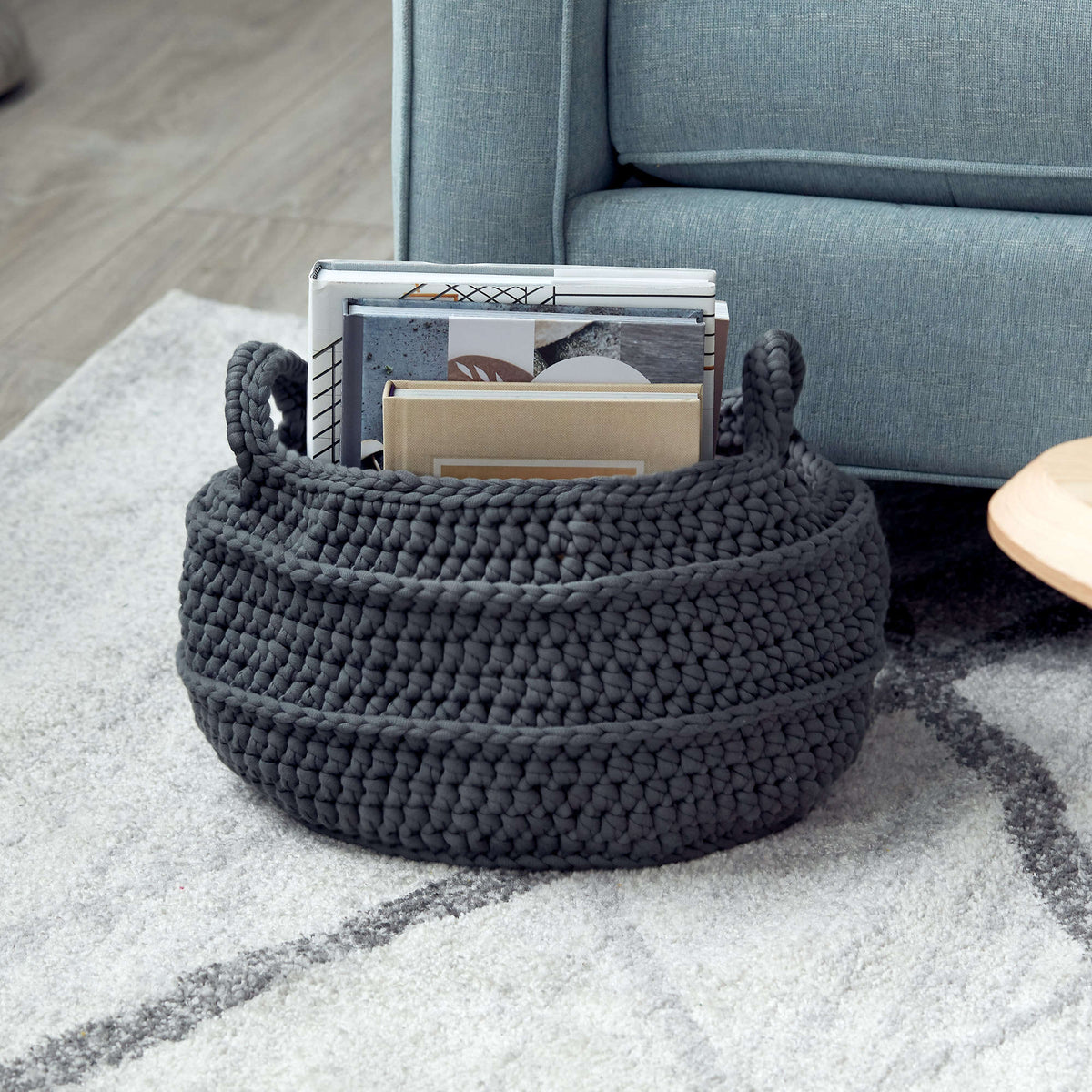 Crochet Scarf made in Bernat Maker Big yarn