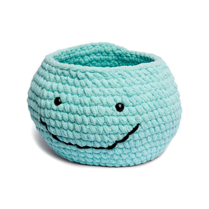 Bernat Crochet Whaley Nice Basket Crochet Basket made in Bernat Baby Blanket yarn