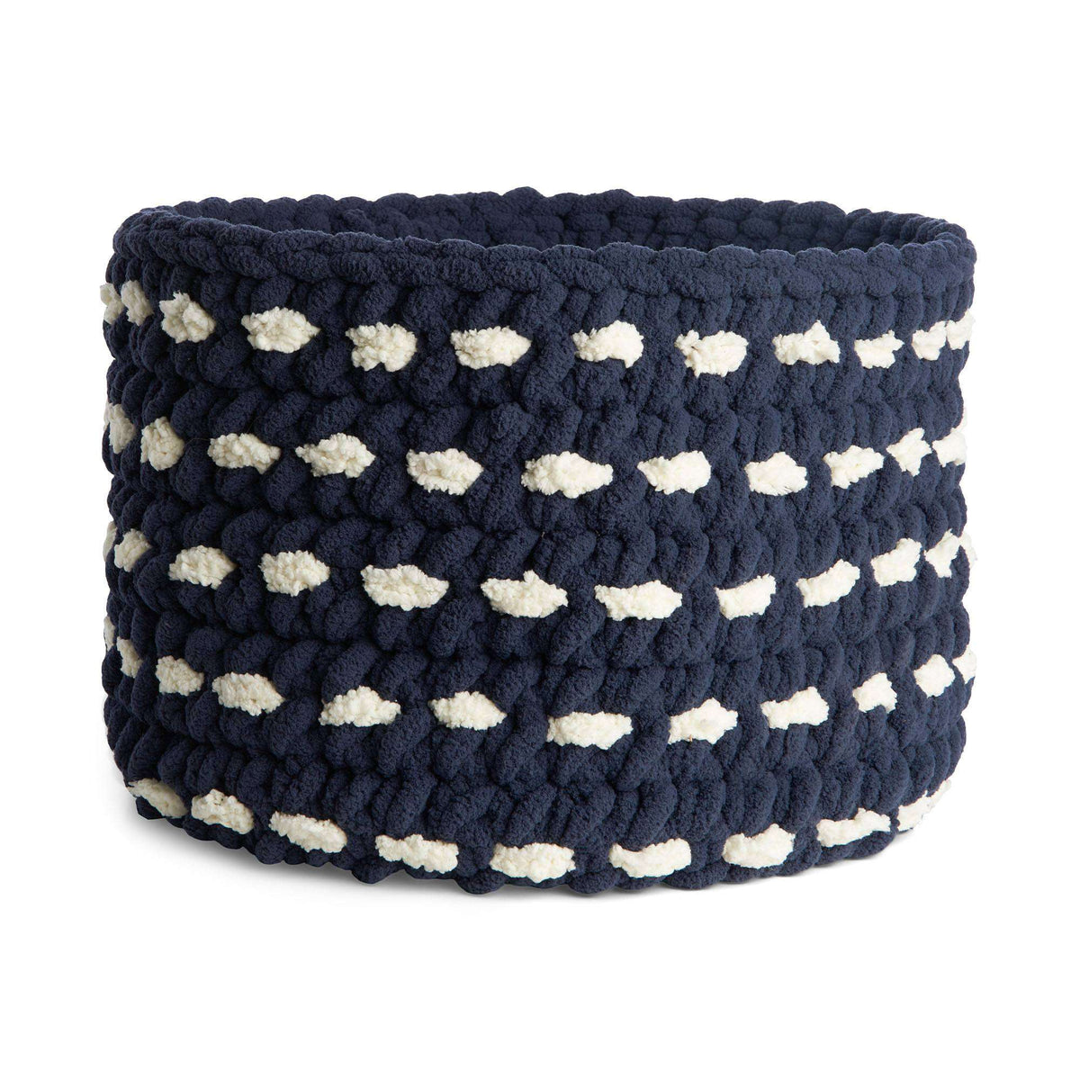 Crochet Basket made in Bernat Blanket Big yarn