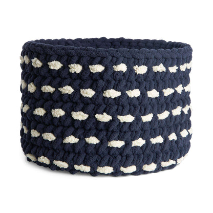 Bernat Fluffy Puffs Crochet Basket Crochet Basket made in Bernat Blanket Big yarn