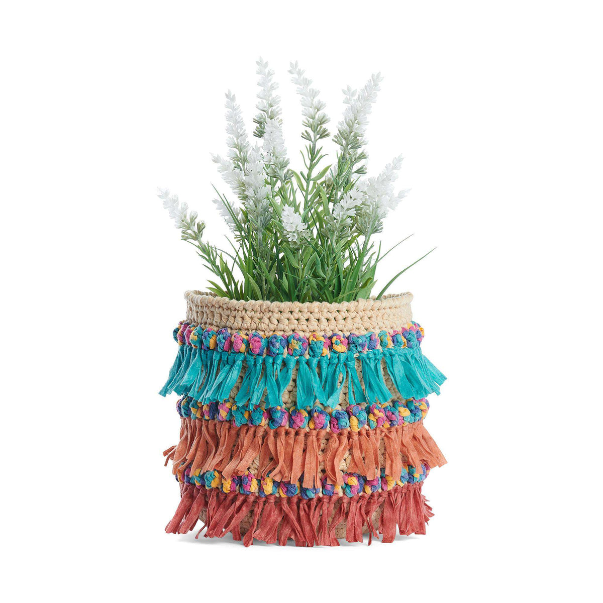 Crochet Basket made in Bernat Suede-ish yarn