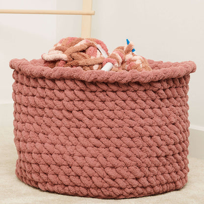 Bernat Store It All Crochet Basket Crochet Basket made in Bernat Blanket Extra Thick yarn