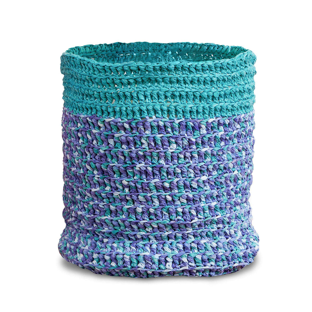 Crochet Basket made in Bernat Suede-ish yarn