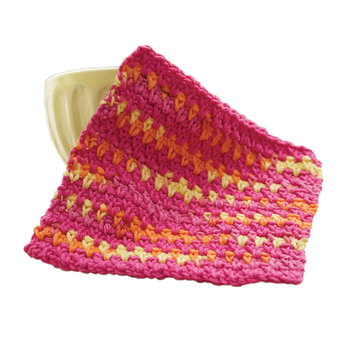 Crochet Dishcloth made in Bernat Handicrafter Cotton yarn