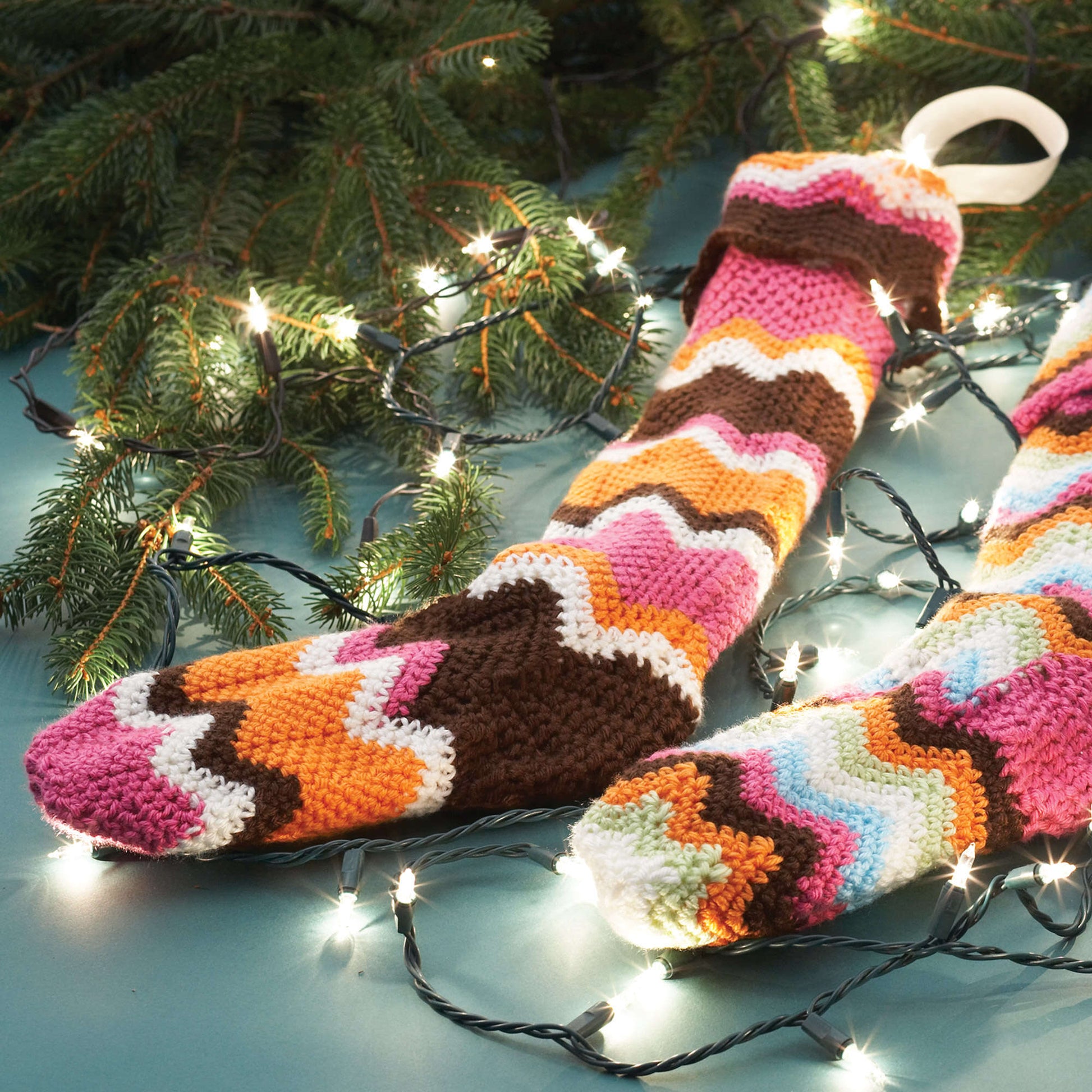 Free Bernat Crochet Wavy Long-Stockings Pattern