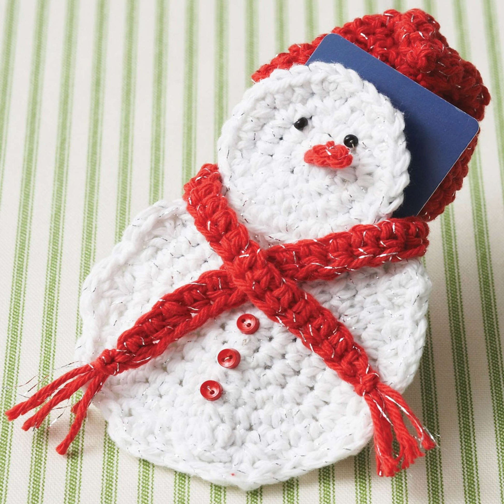Bernat Snowman Gift Card Holder Yarnspirations
