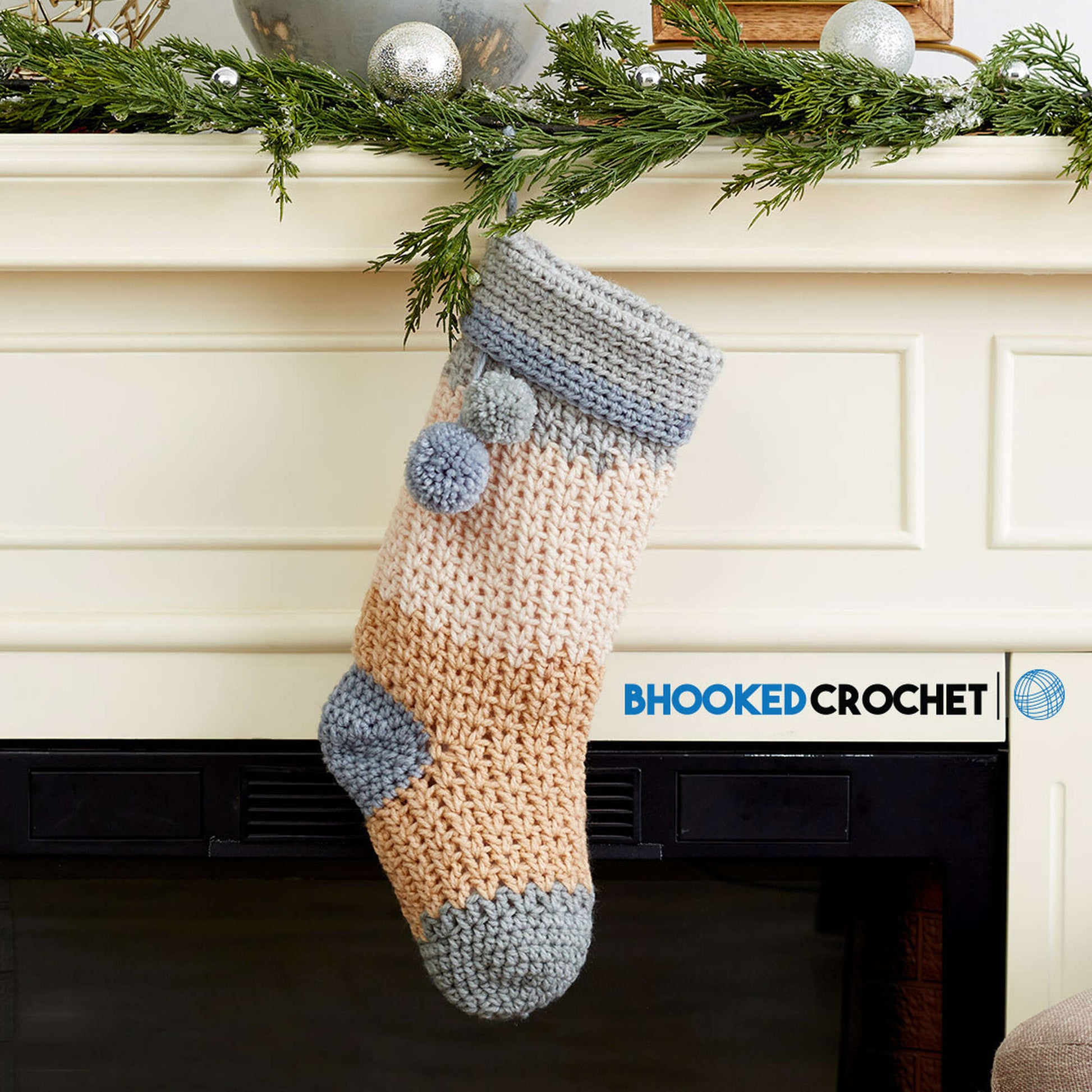 Free Bernat Pop! Crochet Christmas Stocking Pattern