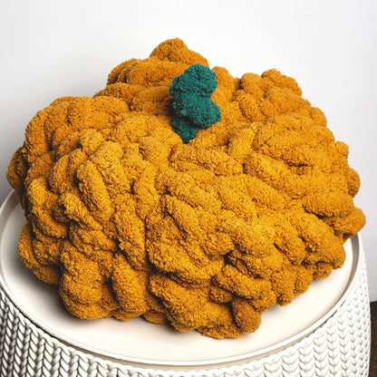 Bernat Hand Crochet Pumpkin Crochet Interior Décor made in Bernat Blanket Big yarn