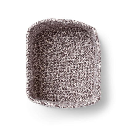 Bernat Rectangular Crochet Basket Crochet Interior Décor made in Bernat Colorwhirl yarn