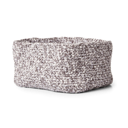 Bernat Rectangular Crochet Basket Crochet Interior Décor made in Bernat Colorwhirl yarn