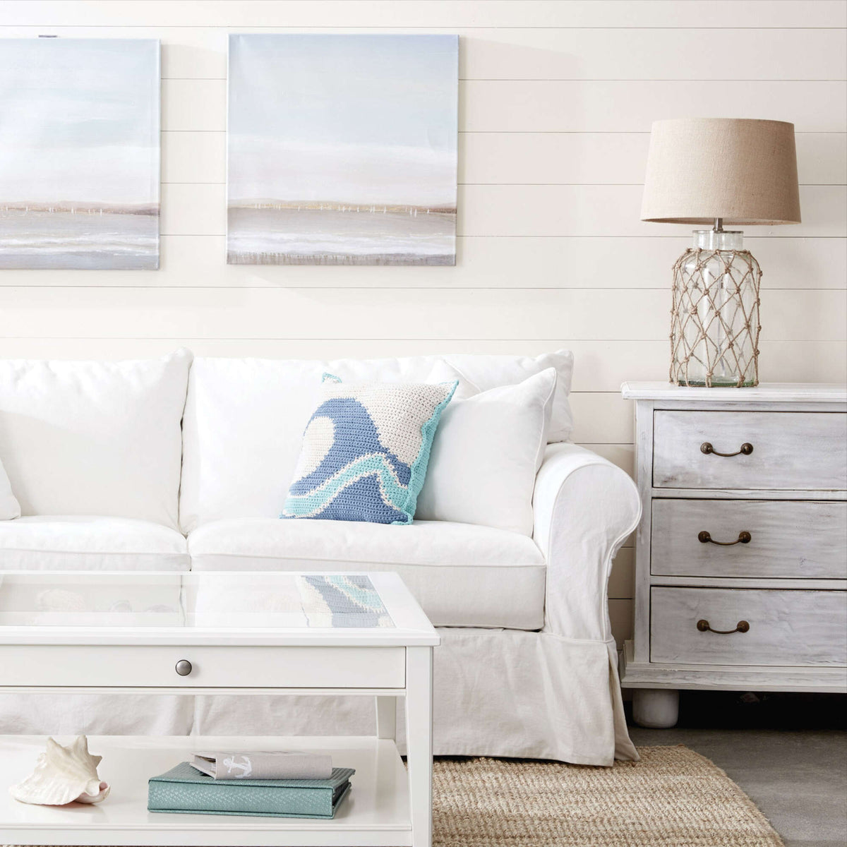 Crochet Pillow made in Bernat Maker Home Dec yarn