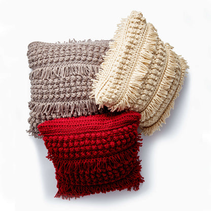 Bernat Tassel And Texture Crochet Pillow Linen