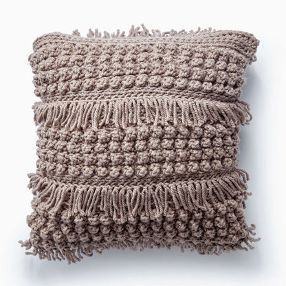 Bernat Tassel And Texture Crochet Pillow Linen