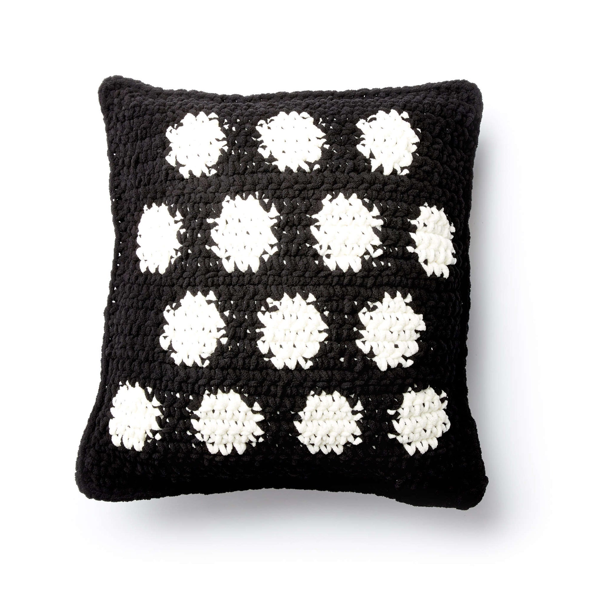 Free Bernat Crochet Polka Time Pillow Pattern