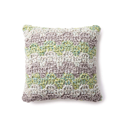 Bernat Mellow Bargello Crochet Pillow Crochet Pillow made in Bernat Colorwhirl yarn