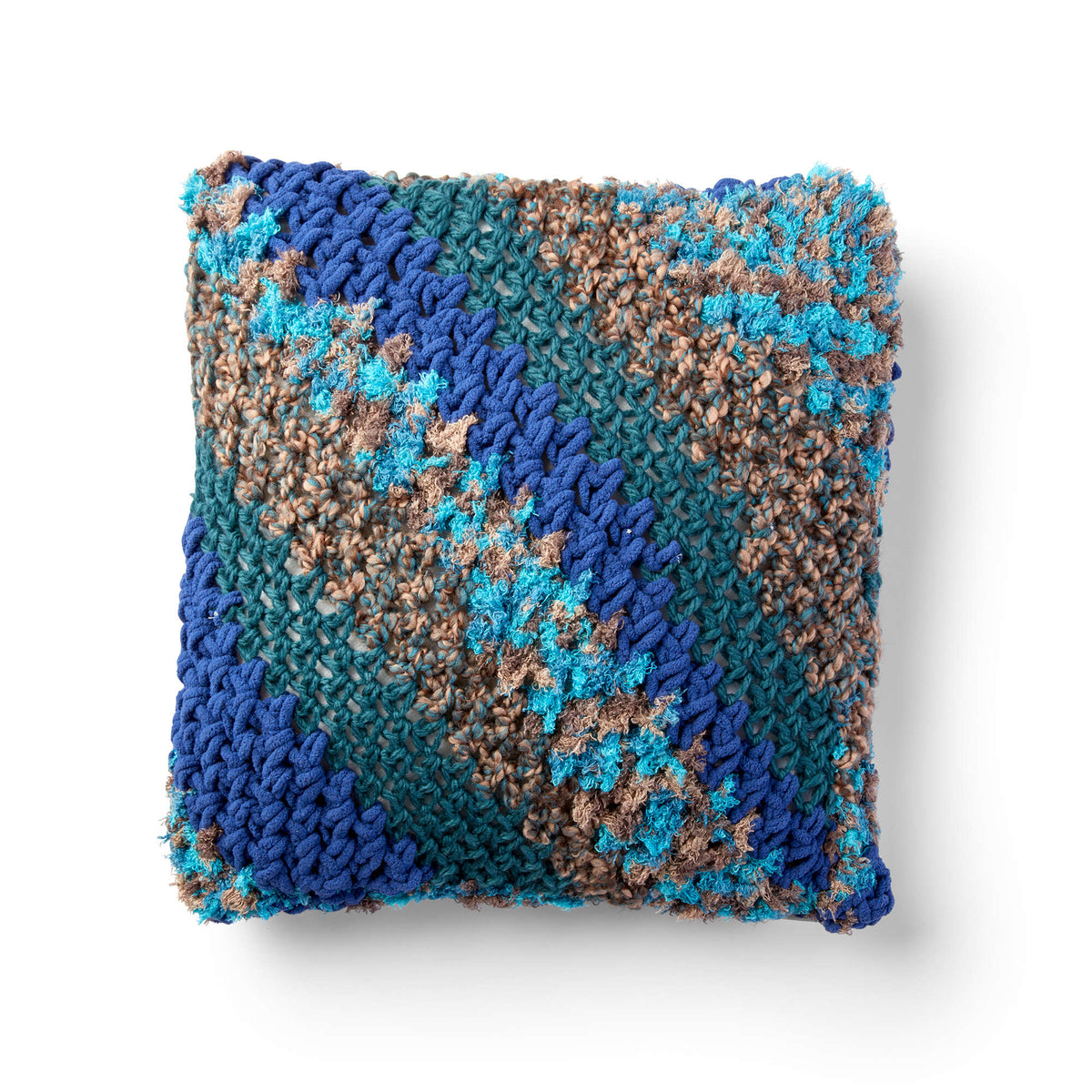 Crochet Pillow made in Bernat Home Bundle yarn