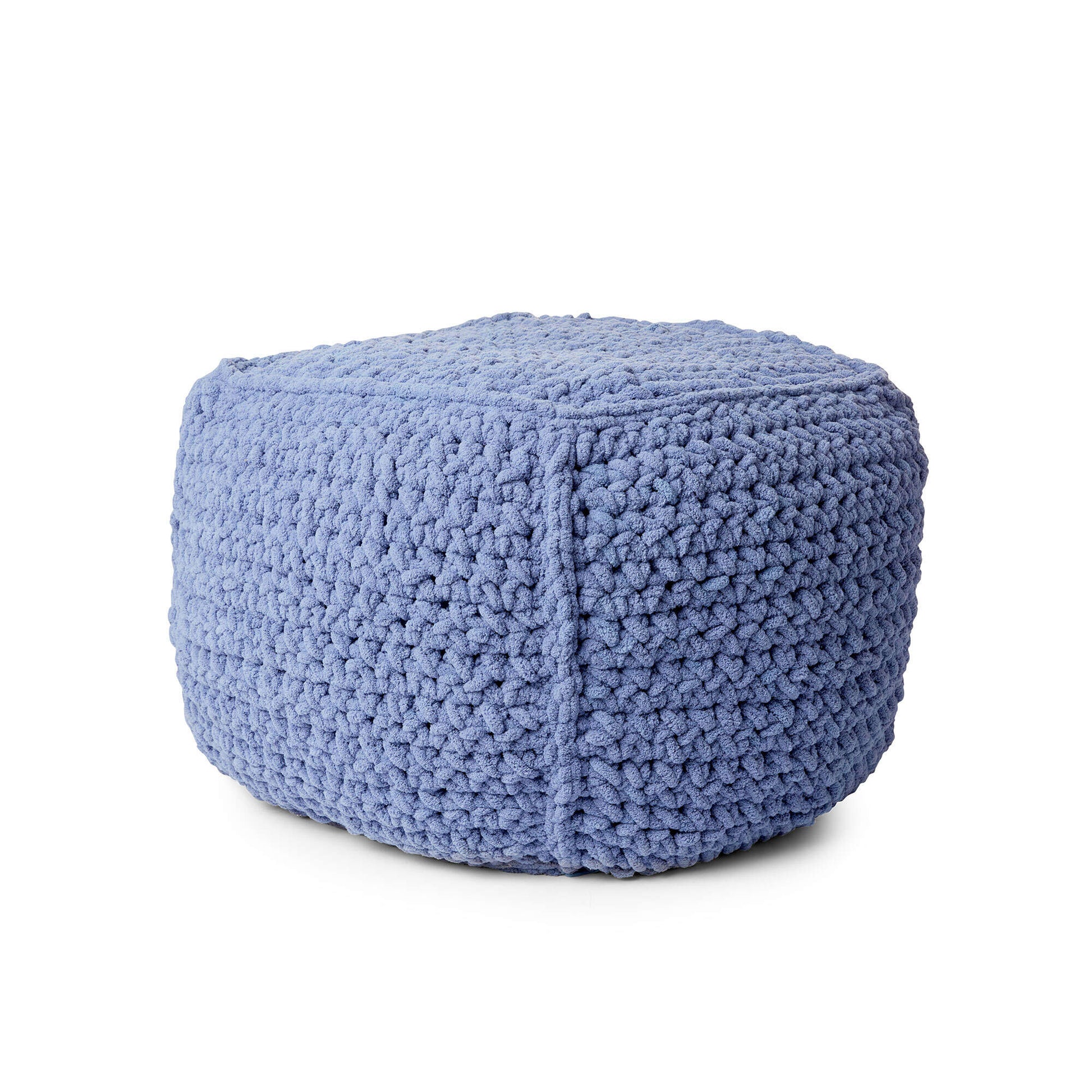 Bernat Crochet Pouf Crochet Pillow made in Bernat Blanket Extra yarn