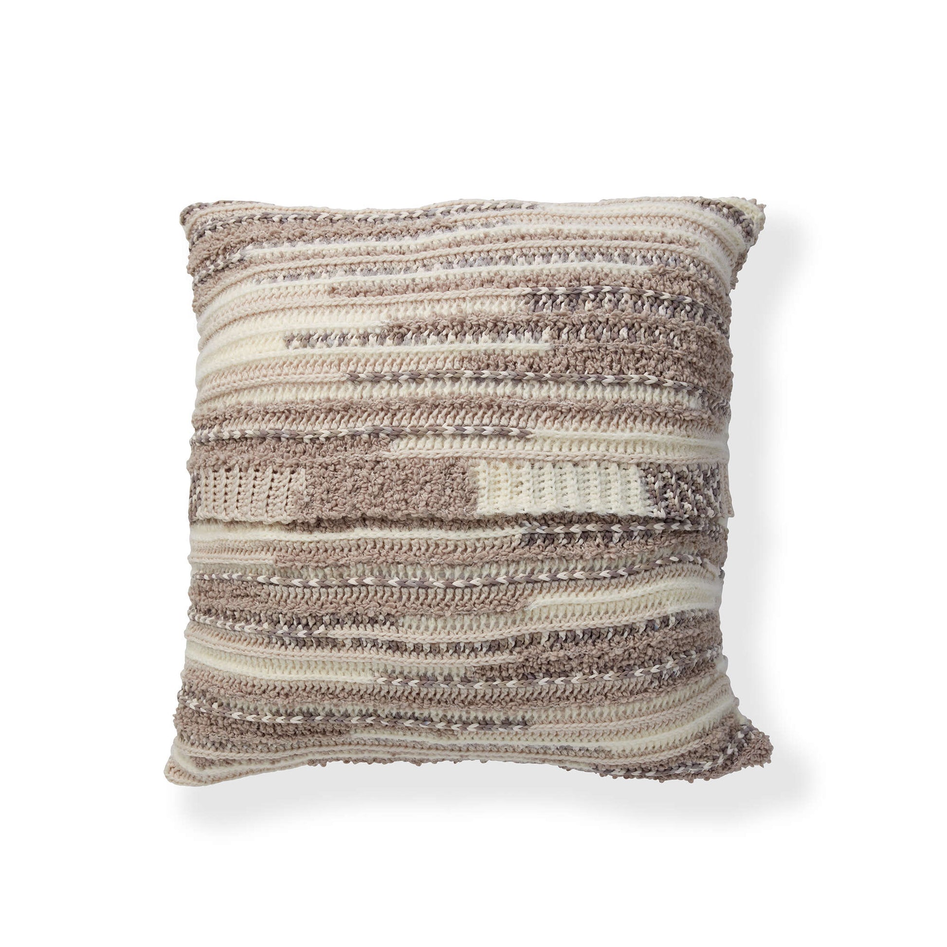 Free Bernat Textured Crochet Floor Pillow Pattern