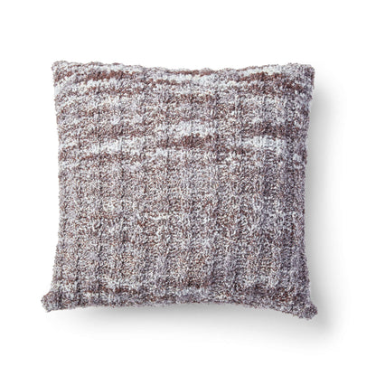 Bernat Simple Twist Knit Pillow Knit Pillow made in Bernat Tweedie yarn