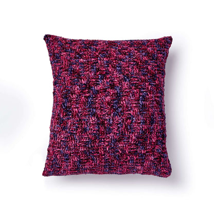 Bernat Basketweave Crochet Pillow Crochet Pillow made in Bernat Crushed Velvet yarn