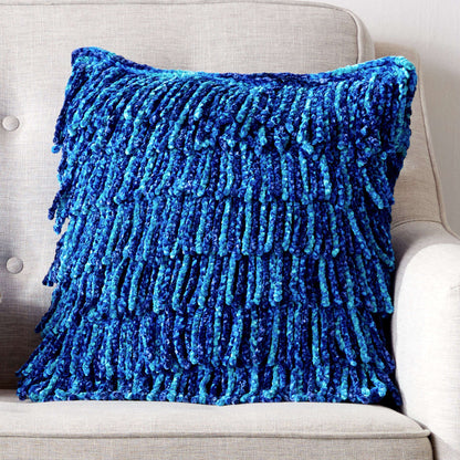 Bernat Waterfall Fringe Crochet Cushion Single Size