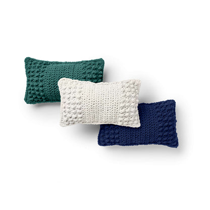 Bernat Ending With A Bobble Crochet Pillow Set Crochet Pillow made in Bernat Blanket yarn