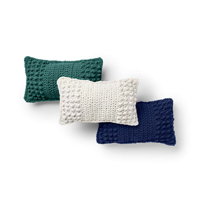 Bernat Ending with a Bobble Crochet Pillow Set Crochet Pillow made in Bernat Blanket yarn