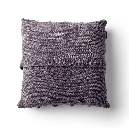 Bernat Chevron Bobble Velvet Pillow Knit Knit Pillow made in Bernat Velvet yarn
