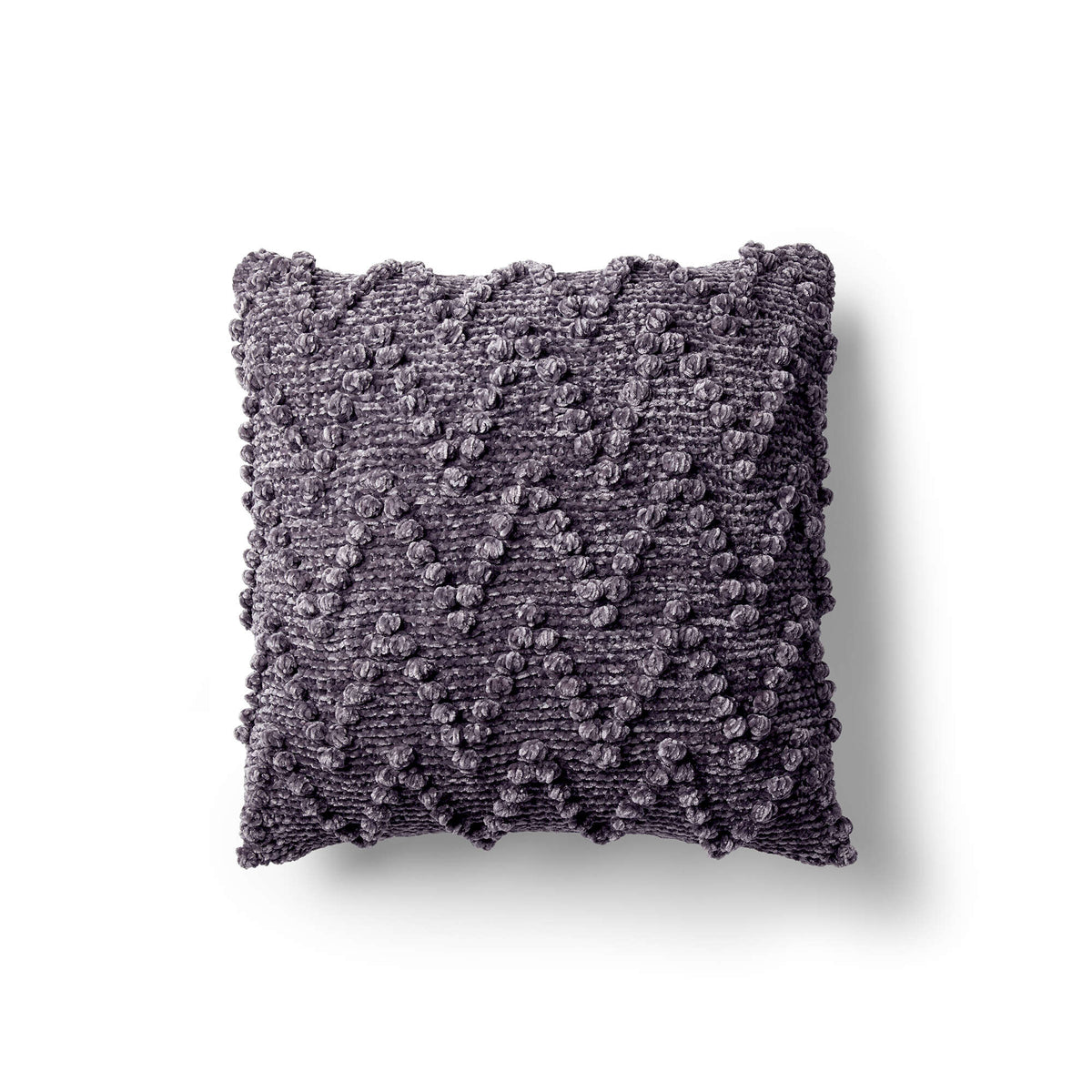 Knit Pillow made in Bernat Velvet yarn