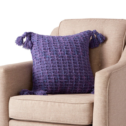 Bernat Woven Waffles Crochet Pillow Single Size