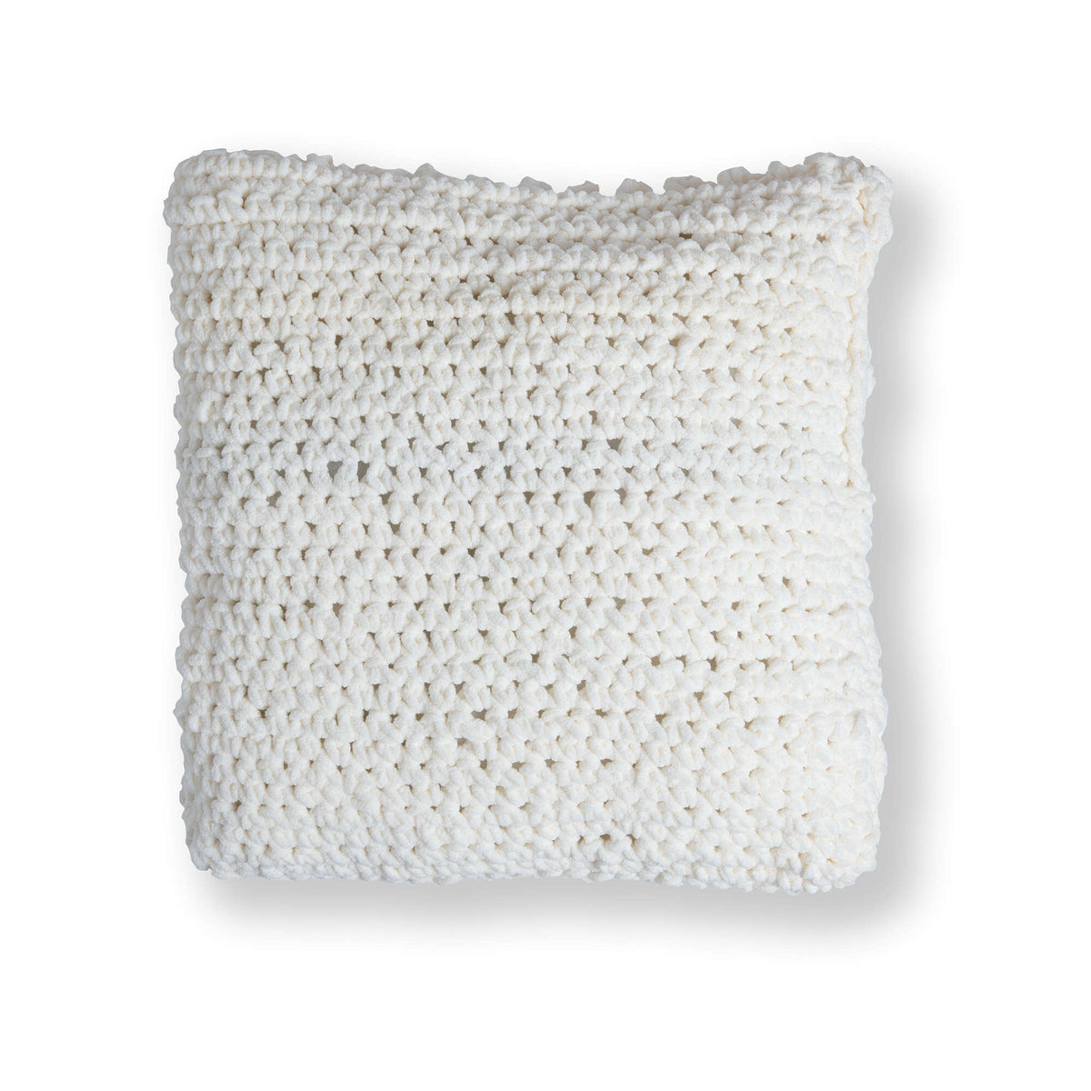 Crochet Pillow made in Bernat Blanket yarn