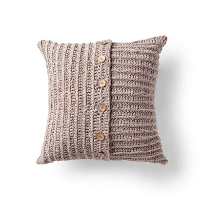 Bernat Ridged Birch Crochet Pillow Crochet Pillow made in Bernat Suede-ish yarn